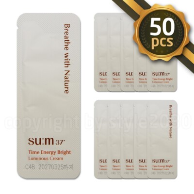 SU:M37 Time Energy Bright Luminous Cream 1ml x 50pcs (50ml) Whitening SUM37