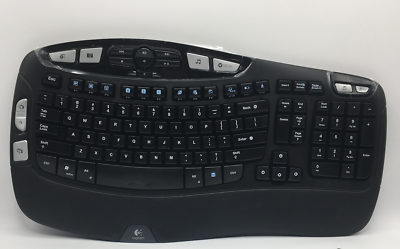 Logitech K350 Y-RBN90 Wireless Wave Ergonomic Keyboard - US Logitech K350 Y-RBN90 Wireless Wave Ergonomic Keyboard - US