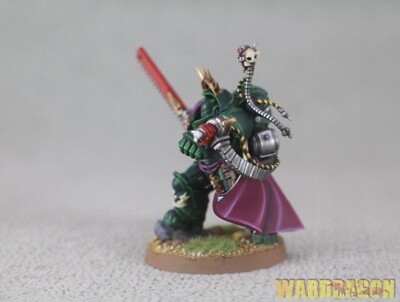 Warhammer 40K WDS painted Dark Angels CAPTAIN IN GRAVIS ARMOUR a75