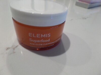 New Latest ELEMIS Superfood AHA Glow facial cleansing butter 3 oz