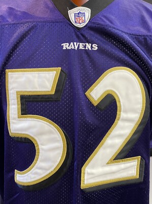 Ray Lewis Baltimore Ravens Purple Authentic #52 Football Jersey