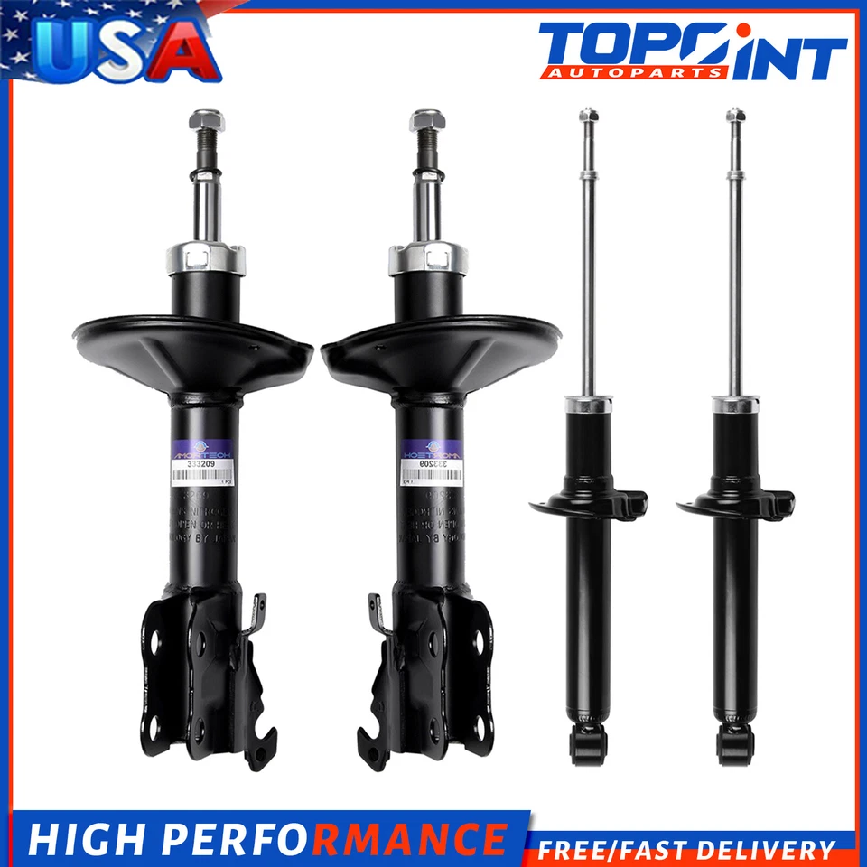 Amortiguadores puntales delanteros y traseros para Toyota Tercel Paseo 1995-1999 tracción delantera Foto 3 de 4