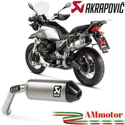 Akrapovic Moto Guzzi V85 TT 2024 Terminale Di Scarico In Titanio Omologato