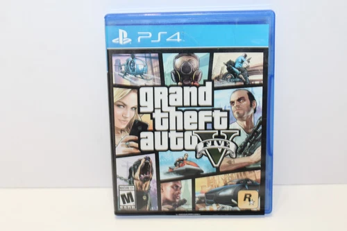 Grand Theft Auto V 5 Sony Playstation 4 PS4 Video Game 2014 Disc Manual And Case