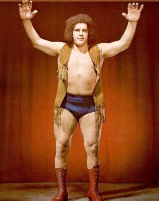 ANDRE THE GIANT 8X10 PHOTO WRESTLING PICTURE WWF YOUNG