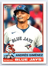 2025 Topps Heritage #387 Andres Gimenez  Toronto Blue Jays