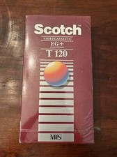 New Sealed Scotch EG High Grade T-120 VHS Tape Blank 3M