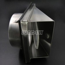 4" Stainless Steel Cooker Hood Extractor Outside Wall Air Vent Cowl Hood Outlet