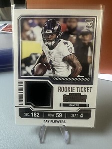 2023 Panini Contenders - Rookie Ticket Swatches Variations #TS39 Zay Flowers...