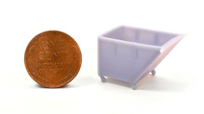 USA Made - HO Scale Dumpster Slant Open - Single Piece 871778