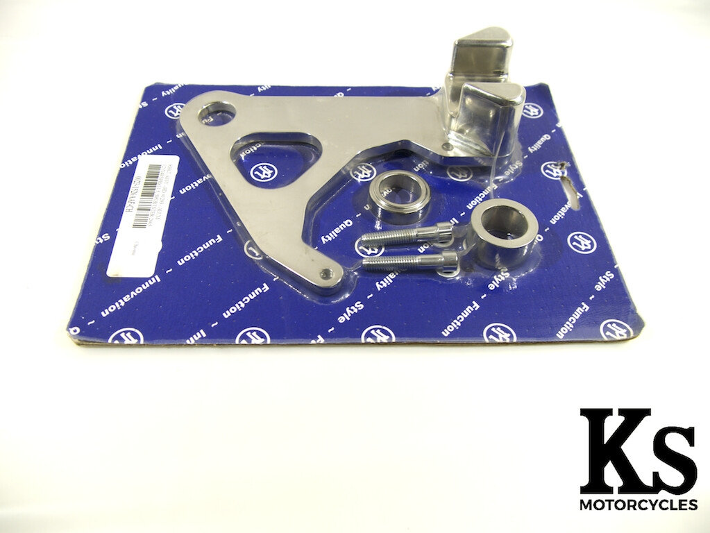 Support arrière pour étrier qui élimine le jeu au freinage pour étrier 4 pistons chromé