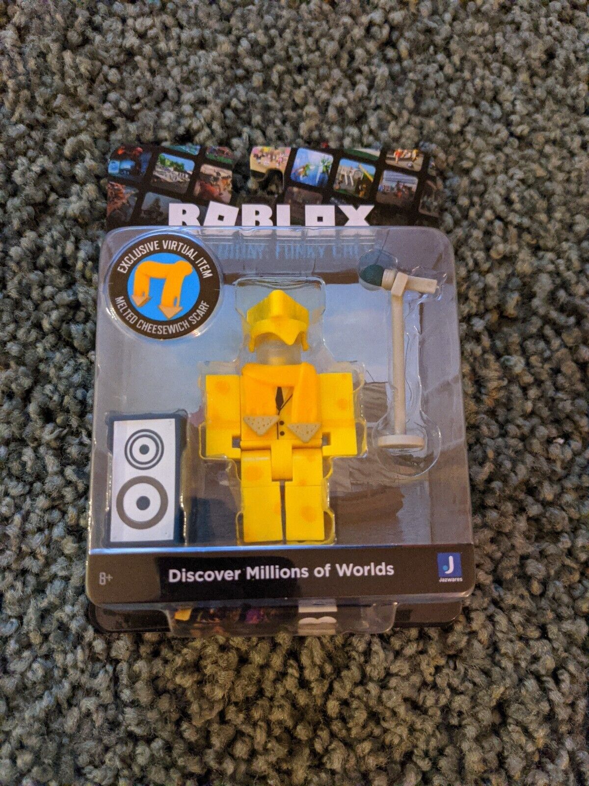 ROBLOX Funky Friday Cheese Figure Video Game Code App Boys Toys NEW NIP