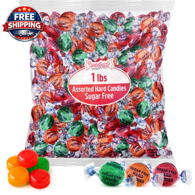 Sweetside Assorted Hard Candy Sugar Free, 1Lb Pack of Bulk Hard Candy Individual