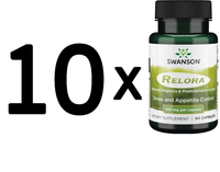 10 X Swanson Relora, 250Mg - 90 Caps (566,65 Eur/Kg)