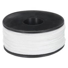 1.18mm x 164 Feet Paracord Micro Cord Rope 100 LB Braided Cord, White
