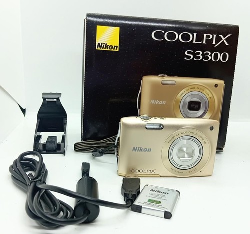 MINT In BOX]Nikon COOLPIX S3300 Strawberry Pink 6x 16.0MP Digital Camera JAPAN - Foto 2