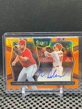 Nolan Schanuel 2025 Select - Diamond Action Auto - Orange #28/75  Angels