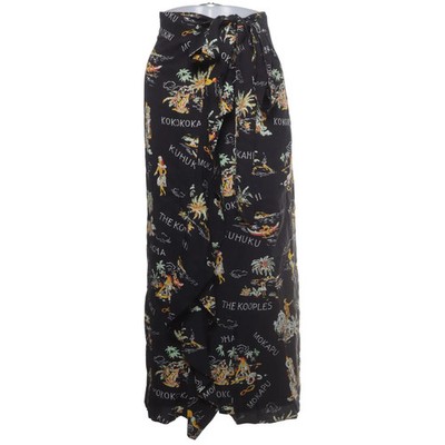 The Kooples, Wickelrock, Größe: 34, Schwarz/Mehrfarbig, Polyester/Viskose #EB5