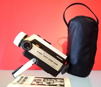 Vintage Design- Canon Auto Zoom 318M. Super 8 Movie Camera & Case