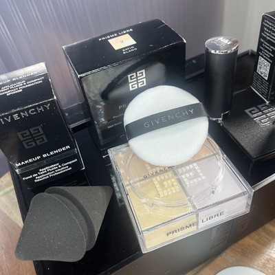 Givenchy Prisme Libre  Powder Classic # 2  Satin Blanc  Orig + Sponge + Lipstick