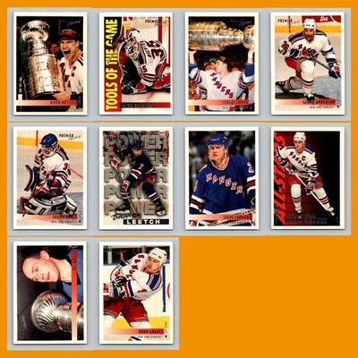 New York Rangers Lot 10 Hockey Cards Topps Premier Mark Messier NM Hockey NHL