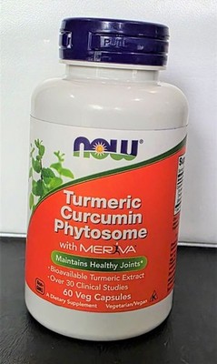NOW Turmeric Curcumin Phytosome with Meriva, 60 veg. Capsules - 10/2028