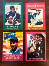 RARE BO JACKSON 1990 BRODER BASEBALL CARDS LOT '91 KALIFORNIA KARDZ  JAPANESE NM