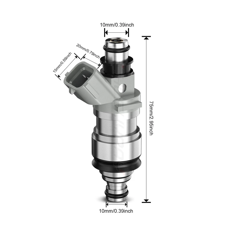 6x Inyectores de combustible originales OEM 23250-62030 para Lexus ES300 3,0 L V6 Foto 2 de 4