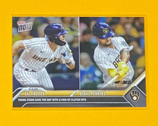 2023 MLB Topps Now Sal Frelick/Blake Perkins ROOKIE CARD SP Brewers #661 RC ?. rookie card picture