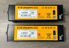 (2) OEM GENUINE PHYSIO CONTROL LIFEPAK 1000 BATTERY 11141-000156  TESTED