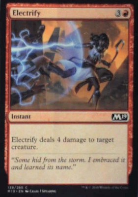 Electrify - Core Set 2019: #139, Magic: The Gathering Nm C318