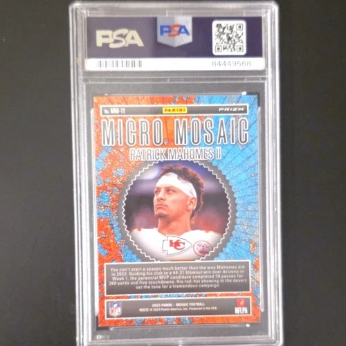 Panini 2023 Mosaic Micro Mosaic Patrick Mahomes II #MM-11 PSA 9 Chiefs NFL