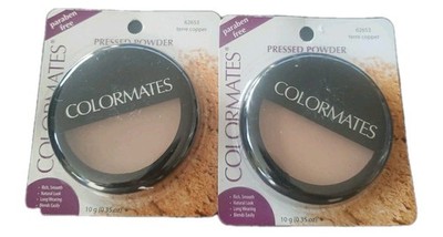 2 Colormates Pressed Powder - Terre Copper #62653  Paraben Free 10g/0.35 Oz