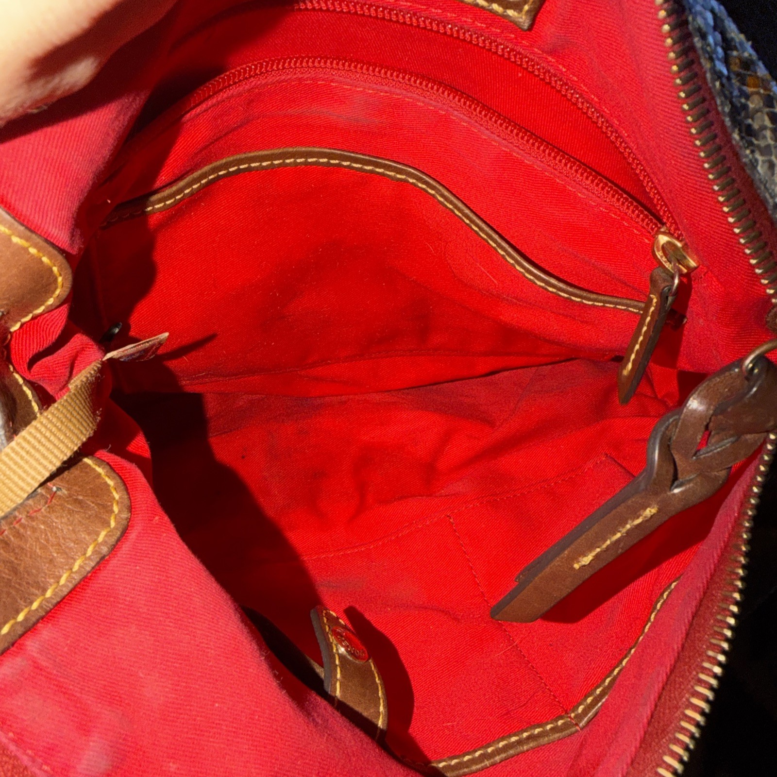 Rare Dooney & Bourke Florentine Python Satchel Le… - image 7