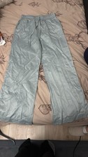 Zara Tracksuit Bottoms Satin Size M Grey