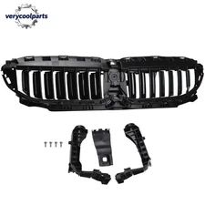 Front Upper Radiator Grille Active Air Shutter Fits BMW G20 G21 19-22 W/O Motor