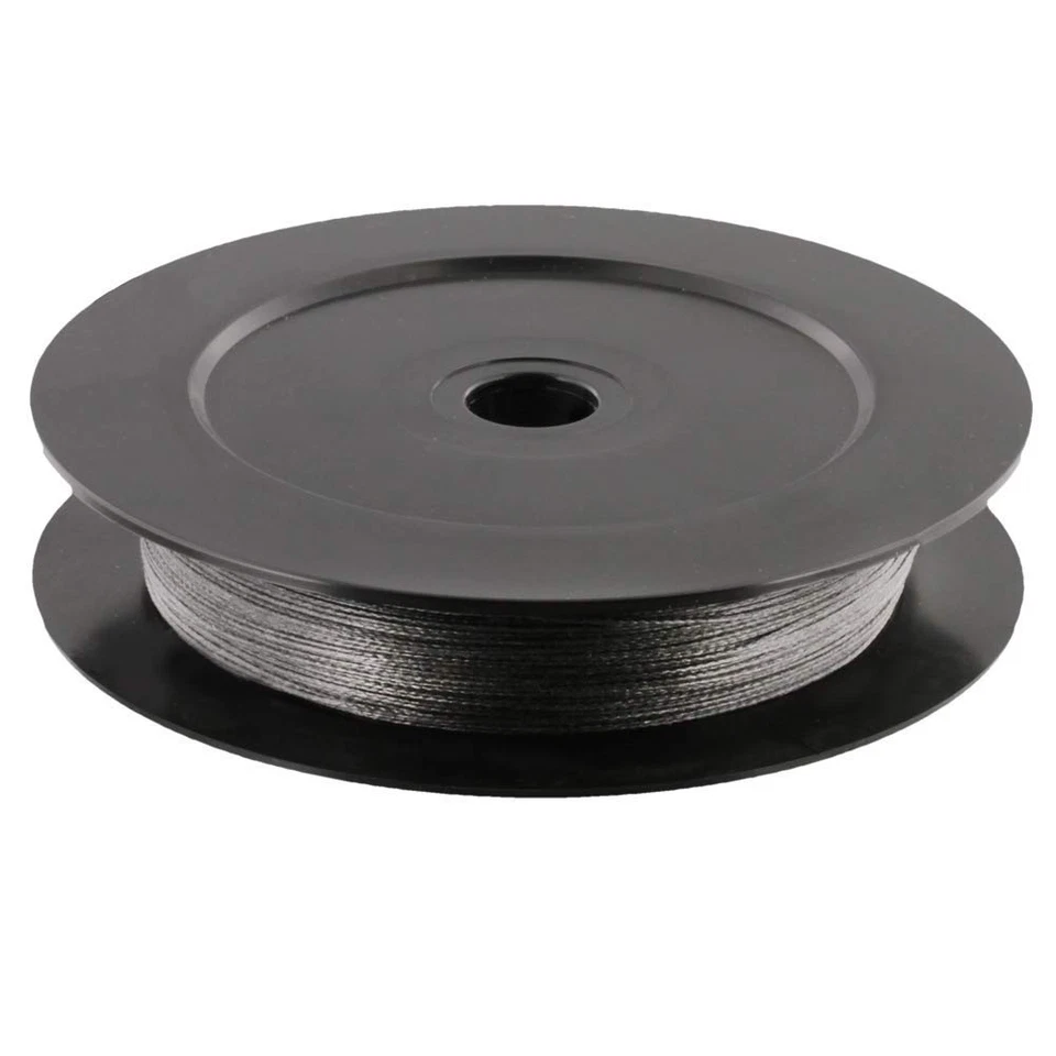 Línea Downrigger Trenza Baja Arrastre 2800K, Prueba 150Lb, Carrete 200', con Kit, Negro Foto 2 de 4