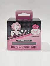 Hollywood Fashion Secrets Body Contour Tape for Deep Skin Tones 3” x 197''