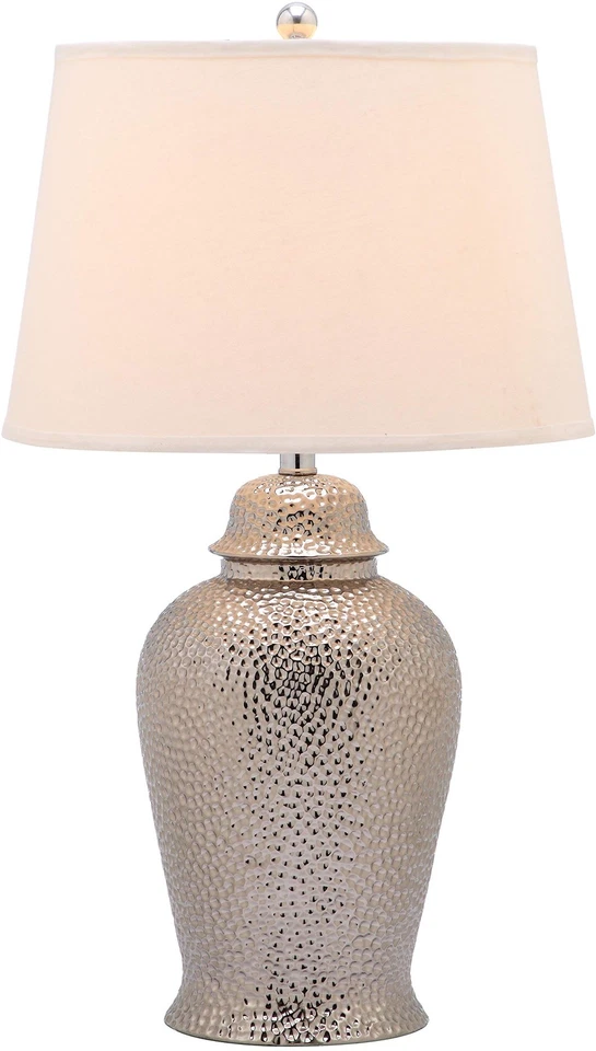 Colección Iluminación Metallica Tarro de Jengibre Plateado 28 Pulgadas Dormitorio Sala H... Foto 4 de 4