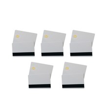 10Pcs Blank Card Sle4442 Chip W/ Magnetic Strip Hico 3 track Sublimation PVC jj