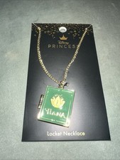 Disney The Princess And The Frog Tiana Storybook Locket Necklace New. Opens Up.