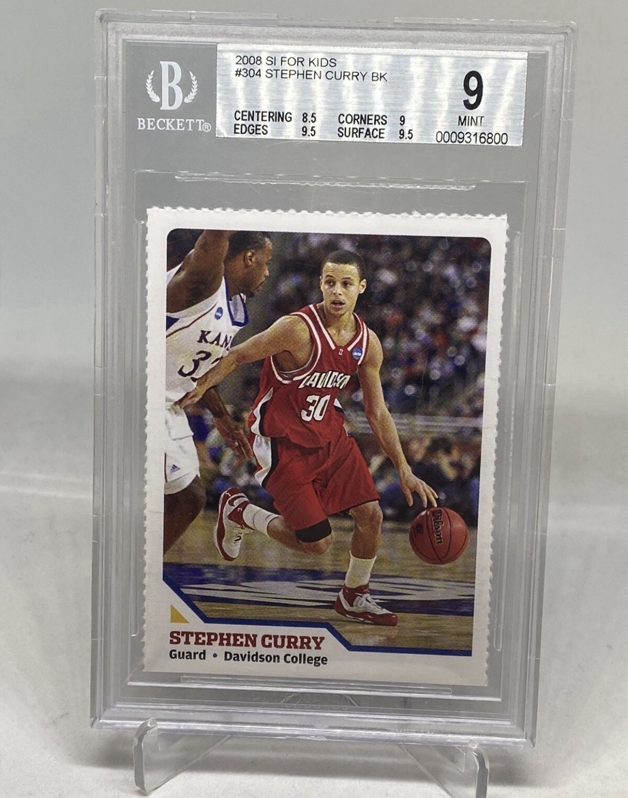 2008 Sports Illustrated SI for Kids Stephen Curry RC ROOKIE BGS 9 MT COLLECTION