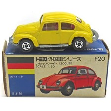 Tomica 1/60 Volkswagen 1200LSE Diecast Car Yellow Blue Box Japan Made