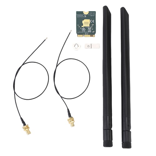WiFi 6E Wireless Card M.2 NGFF BT 5.2 4200Mbps Tri Band 2.4Ghz 5Ghz 6Ghz Net NEW - Afbeelding 5 van 12