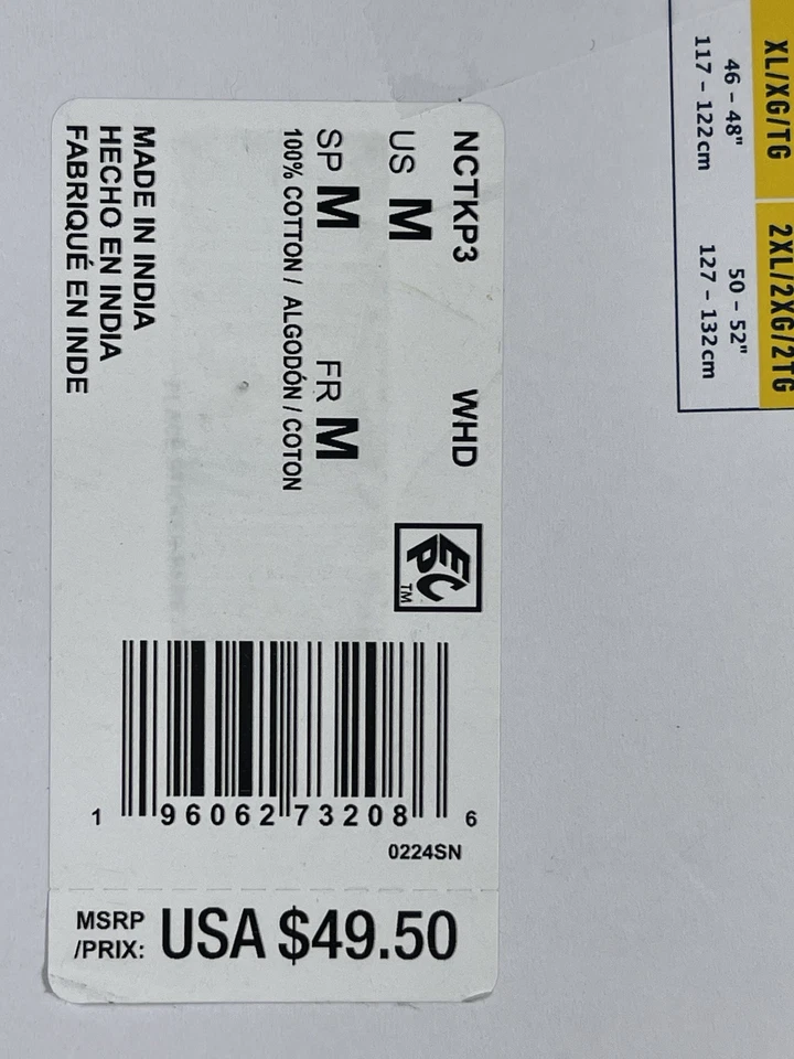 Polo Ralph Lauren nuevo con etiquetas. Pack de 3. Camiseta sin mangas de algodón de ajuste clásico. Blanco. Precio de venta sugerido por el fabricante 49,50 USD Foto 4 de 4