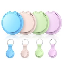 4 Pack Tracker Tags Apple MFi Certified Works with Apple Find My iOS Only