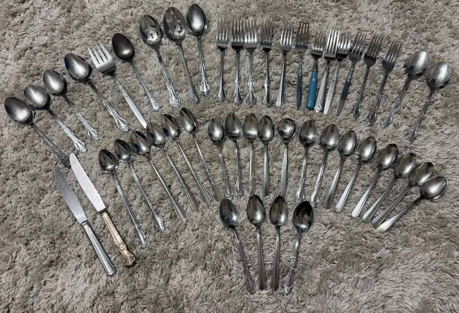 Vtg Flatware Mixed Lot Of Patterns Silverware Stainless Lot Of 48
Opens in a new window or tab
