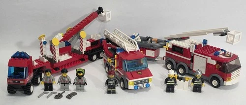 Lego 6477 Fire Fighters Lift Truck 60003 Fire Emergency 7239 Fire Truck City Lot
