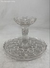 Clear Crystal Moon And Stars Round Shaped Decorative Pedestal Cake Stand — photo 1