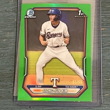 Seong-Jun Kim 2026 Bowman Chrome Green Refractor 1st /99 (READ)